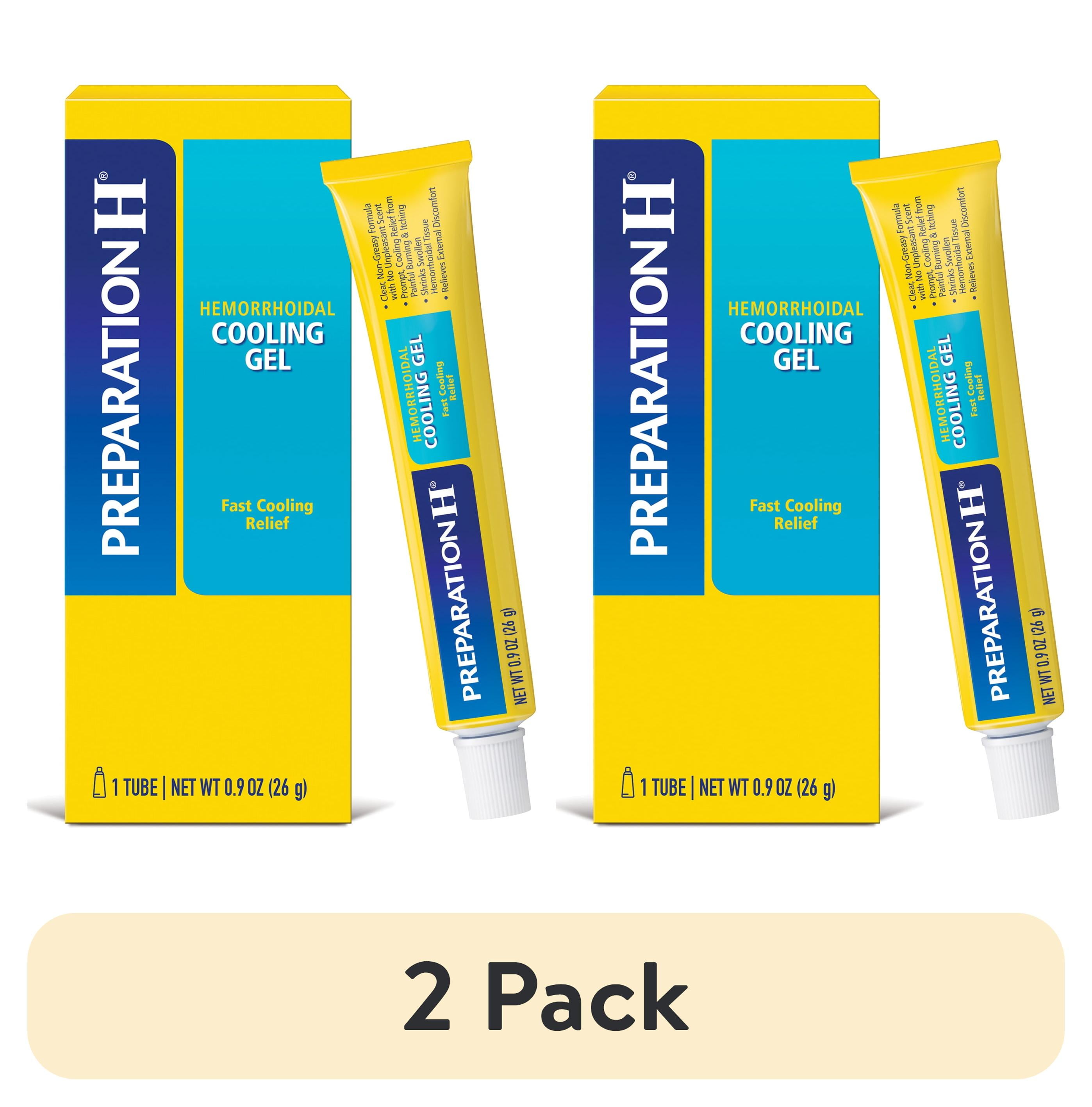 Preparation H Cooling Gel Hemorrhoid Relief Vitamin E Aloe 0.9 Oz 2 Pack