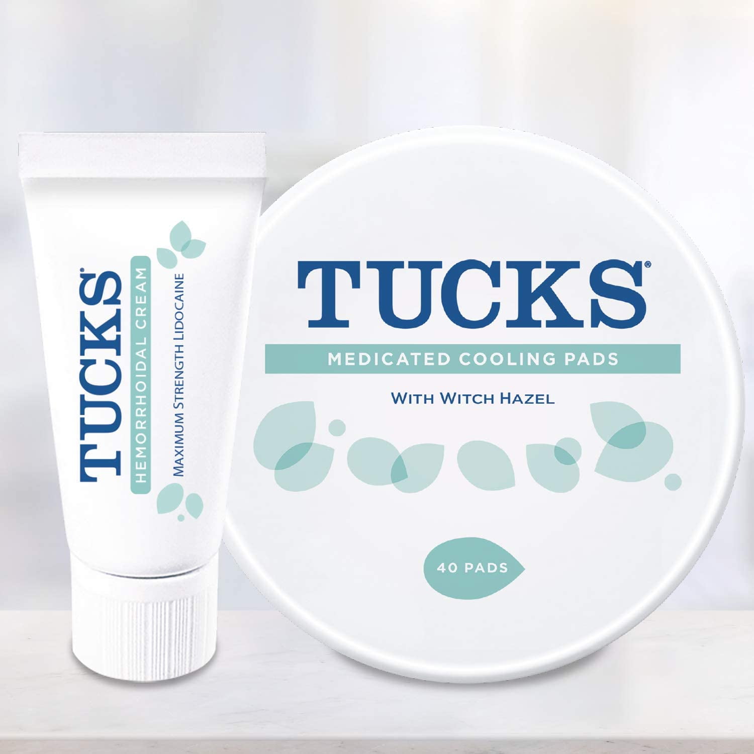 Tucks Multi Care Relief Kit 40 Count Witch Hazel Pads and 0.5 oz Lidocaine Cream for Hemorrhoids Protection and Treatment