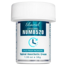 Ebanel 5 Percent Lidocaine Numbing Cream for Anesthetic Pain Relief 1.35oz