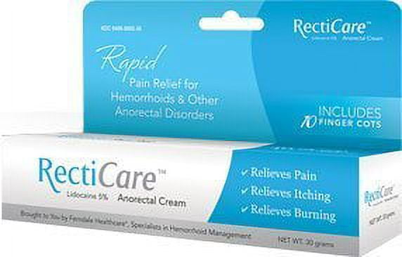 Recticare Pain Relief Cream for Hemorrhoids & Anorectal Issues