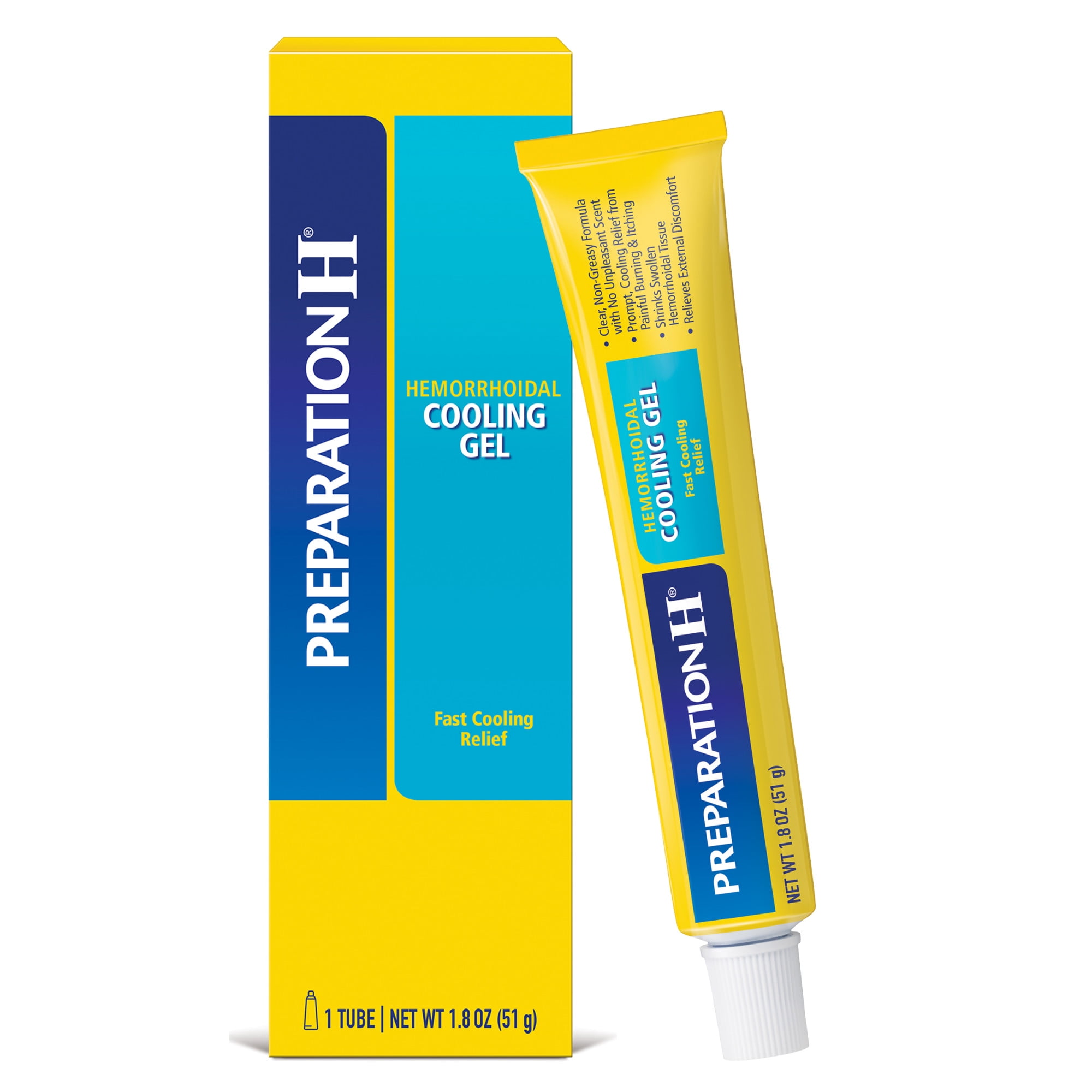 Preparation H Cooling Gel for Hemorrhoid Relief with Vitamin E and Aloe 1.8 oz Tube