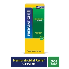 Preparation H Hemorrhoidal Hemorrhoid Cream With Aloe 0.9 oz per Tube 2 Pack