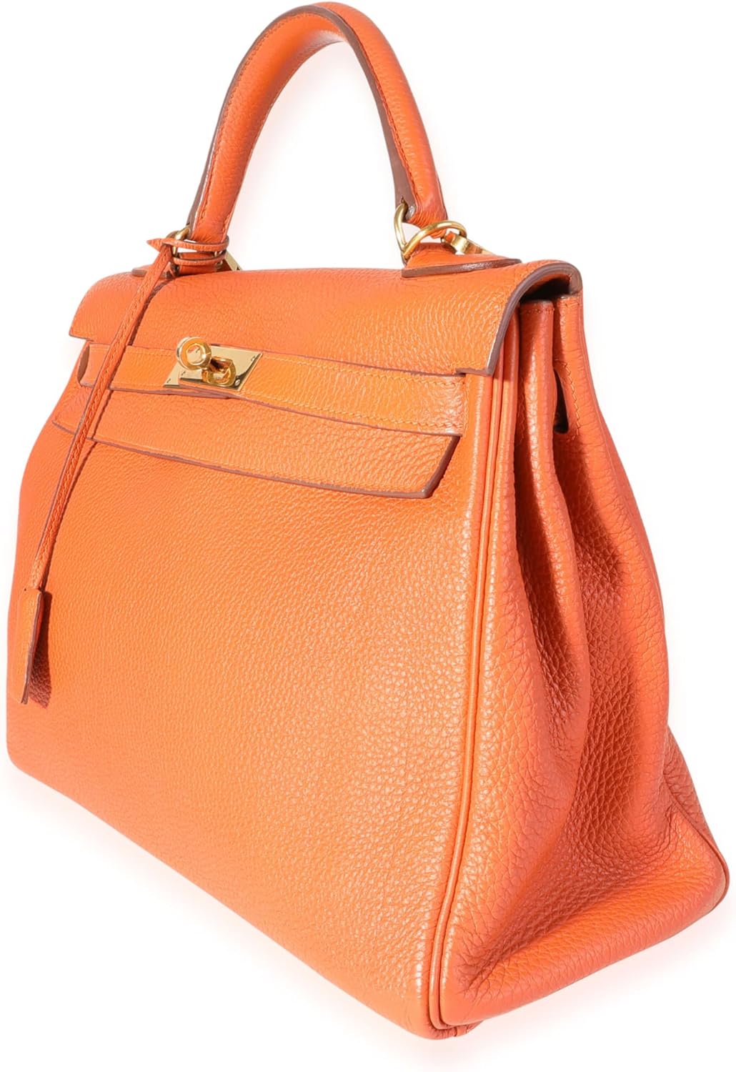 Hermes Hermès, Pre-Loved Orange Togo Retourne Kelly 32 GHW