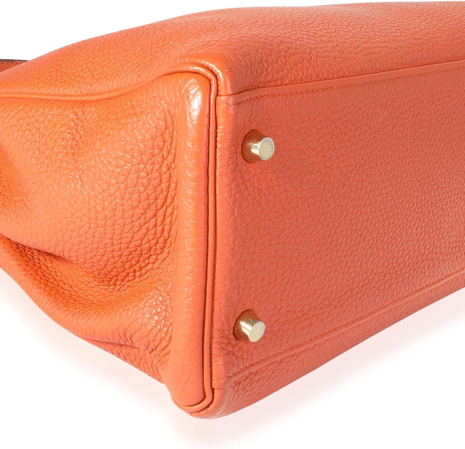 Hermes Hermès, Pre-Loved Orange Togo Retourne Kelly 32 GHW