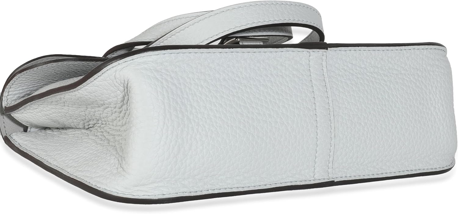 Hermes Hermès, Pre-Loved Bleu Pale Clemence Halzan 25 PHW