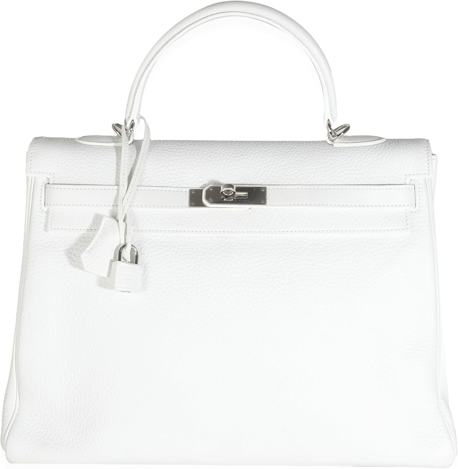Hermes Hermès, Pre-Loved White Togo Retourne Kelly 35 PHW