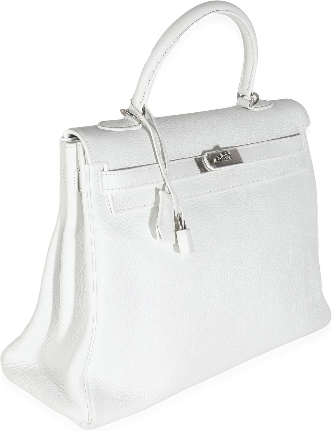 Hermes Hermès, Pre-Loved White Togo Retourne Kelly 35 PHW