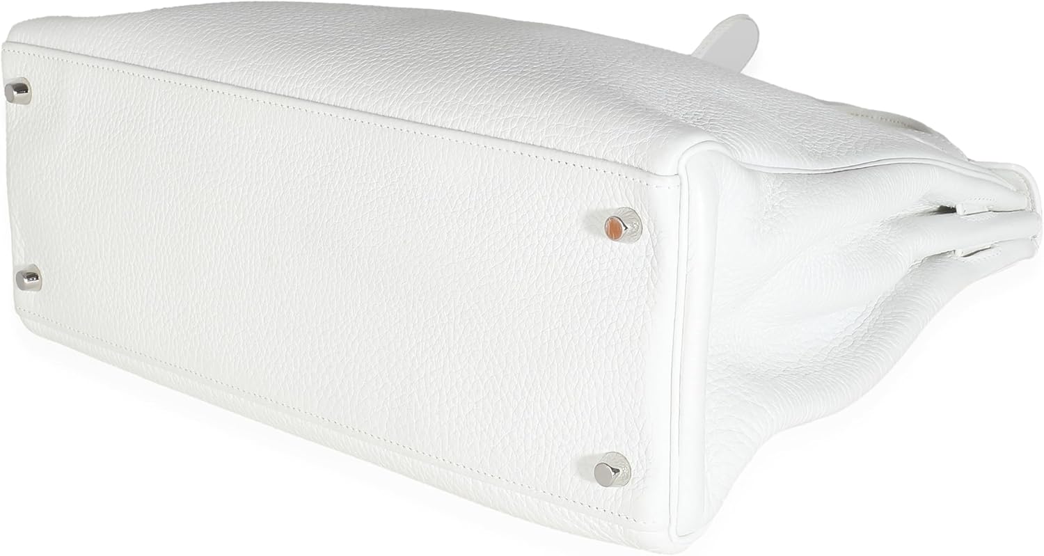 Hermes Hermès, Pre-Loved White Togo Retourne Kelly 35 PHW