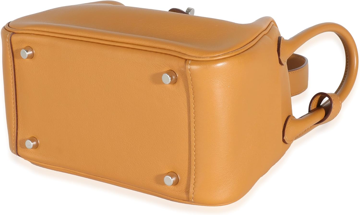 Hermes Hermès, Pre-Loved Sesame Lime Swift Verso Mini Lindy 20 PHW