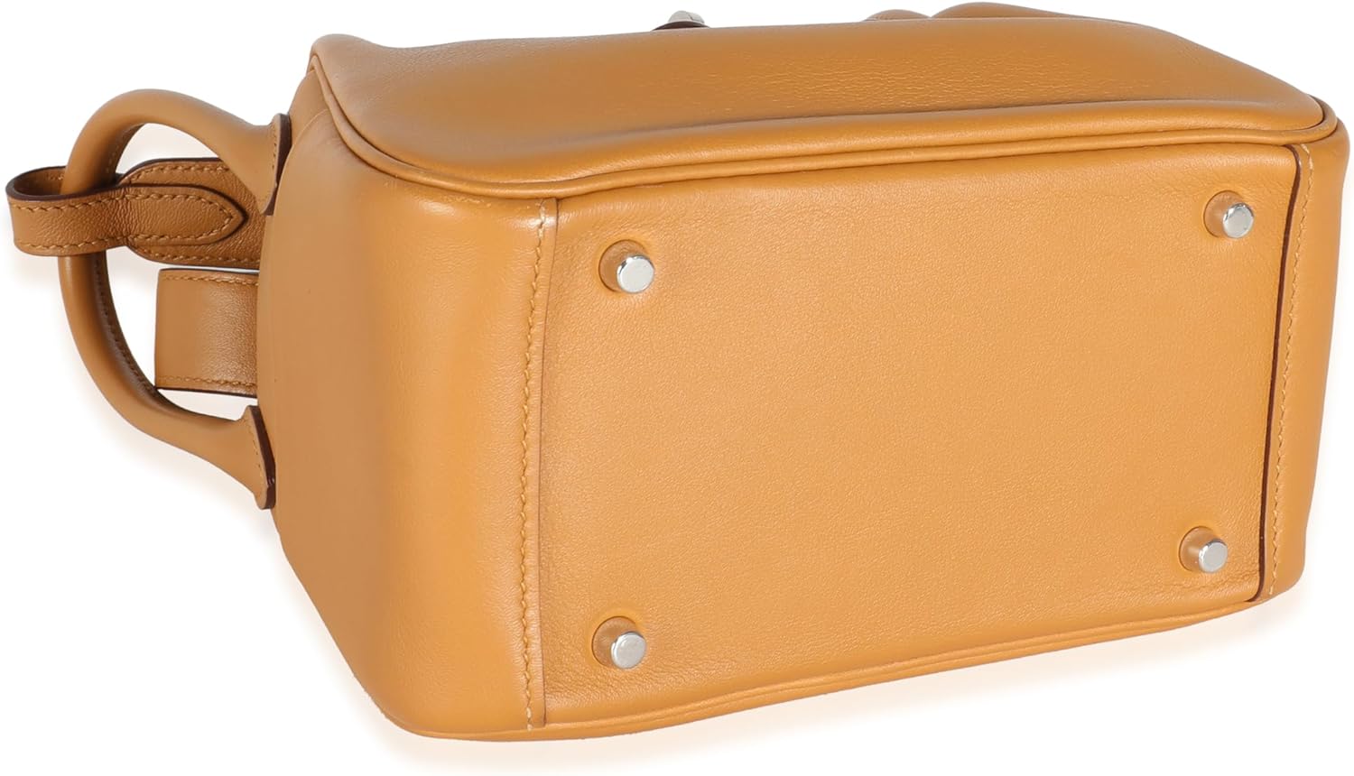 Hermes Hermès, Pre-Loved Sesame Lime Swift Verso Mini Lindy 20 PHW