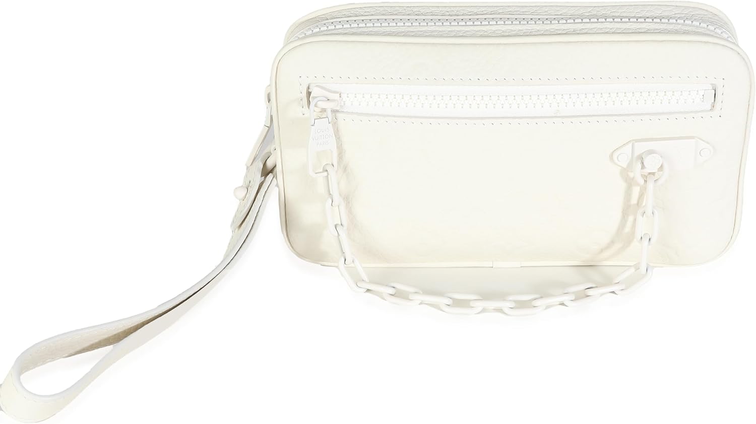 Louis Vuitton Pre-Loved White Monogram Taurillon Pochette Volga