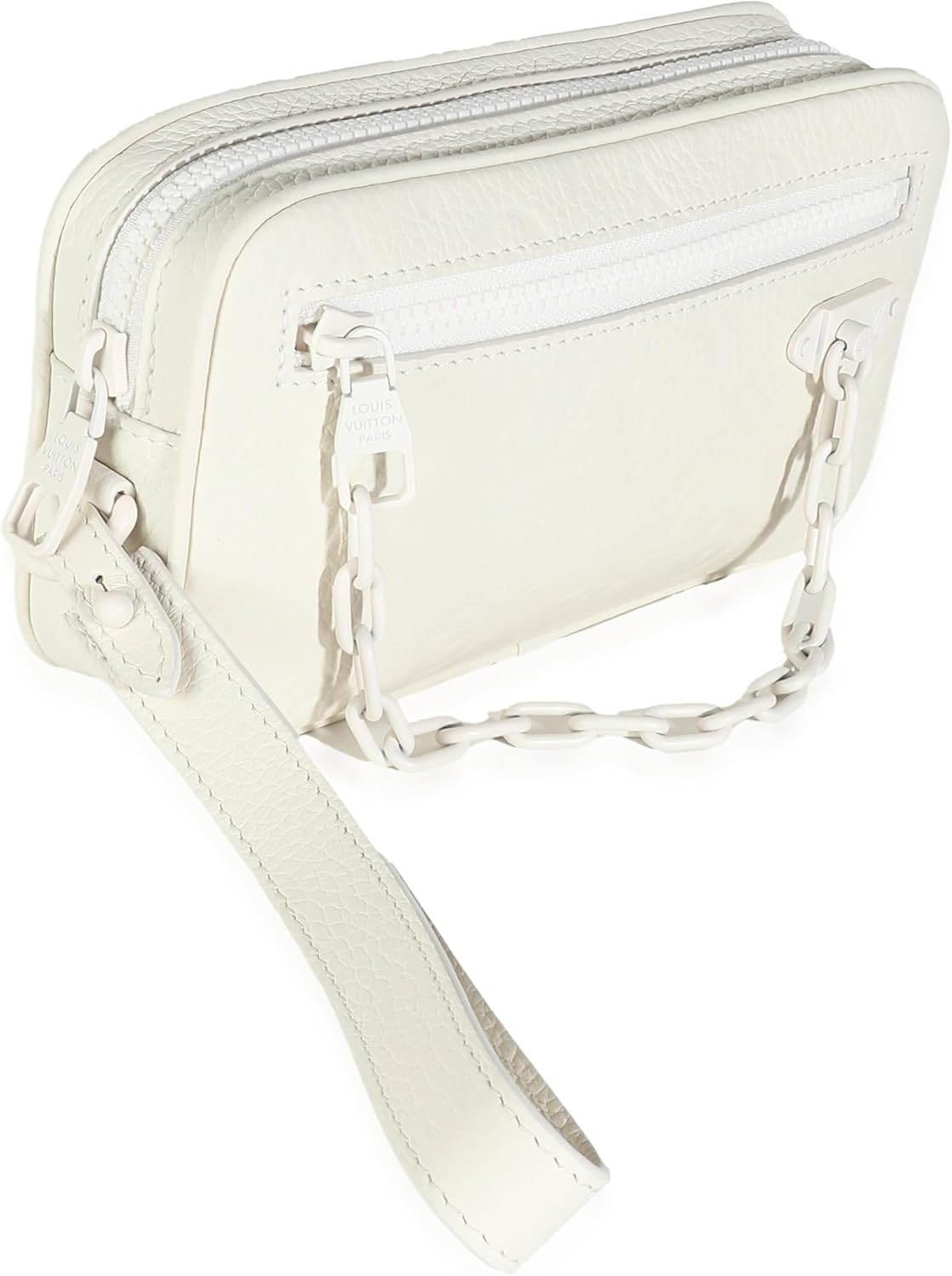 Louis Vuitton Pre-Loved White Monogram Taurillon Pochette Volga