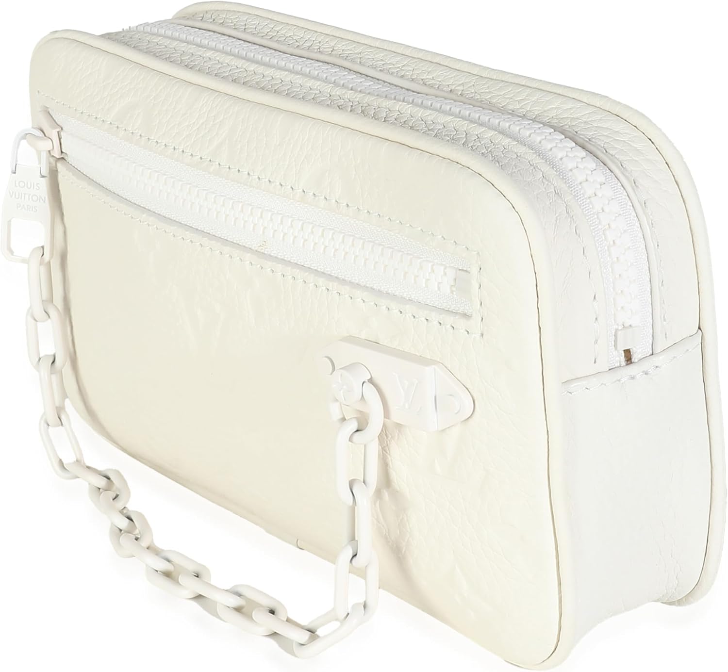 Louis Vuitton Pre-Loved White Monogram Taurillon Pochette Volga