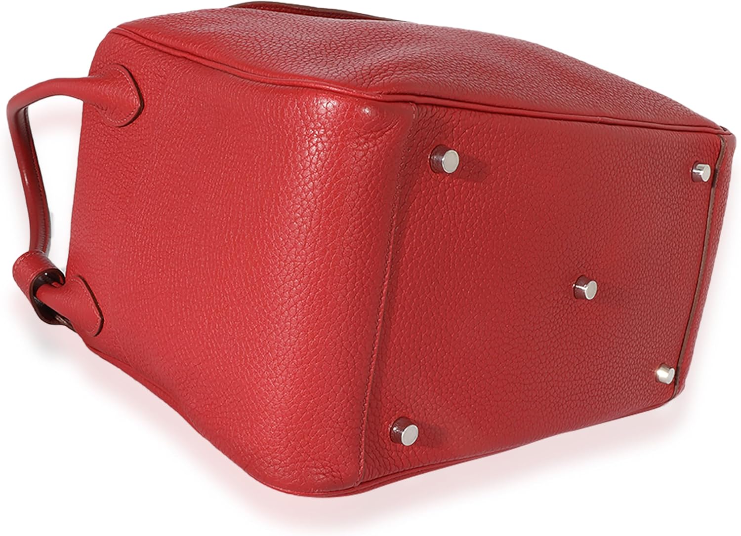 Hermes Hermès, Pre-Loved Rouge Grenat Clemence Lindy 34 PHW