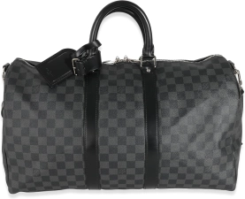 Louis Vuitton Pre-Loved Damier Graphite Canvas Keepall Bandoulière 45