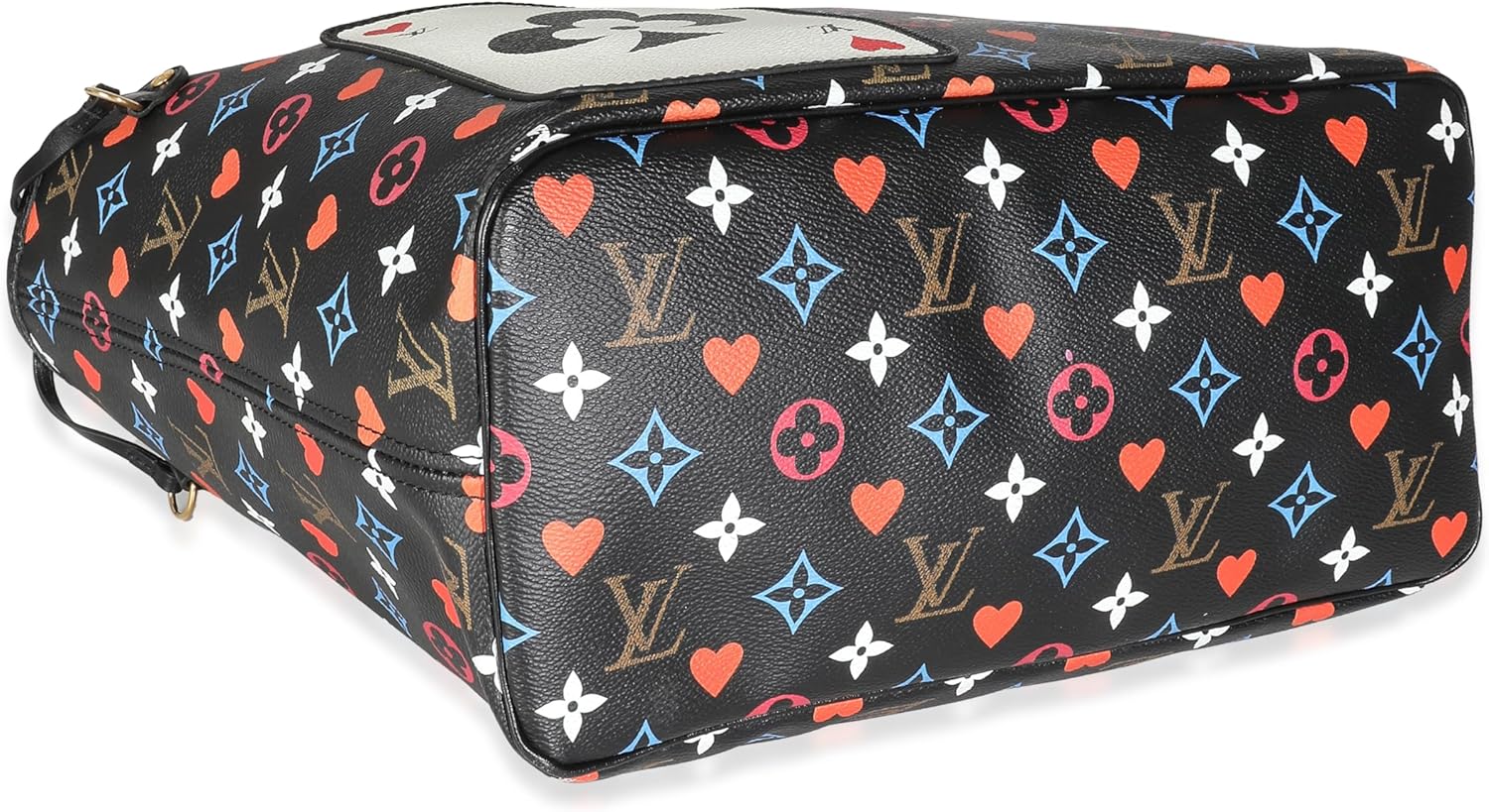Louis Vuitton Pre-Loved Black Monogram Multicolor Canvas Game On Neverfull MM
