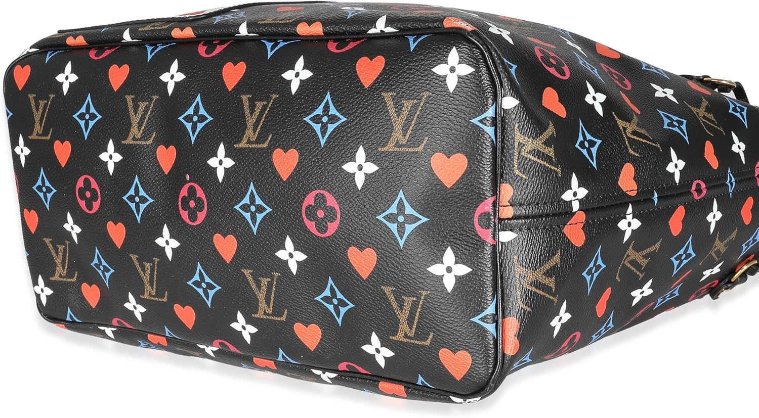 Louis Vuitton Pre-Loved Black Monogram Multicolor Canvas Game On Neverfull MM