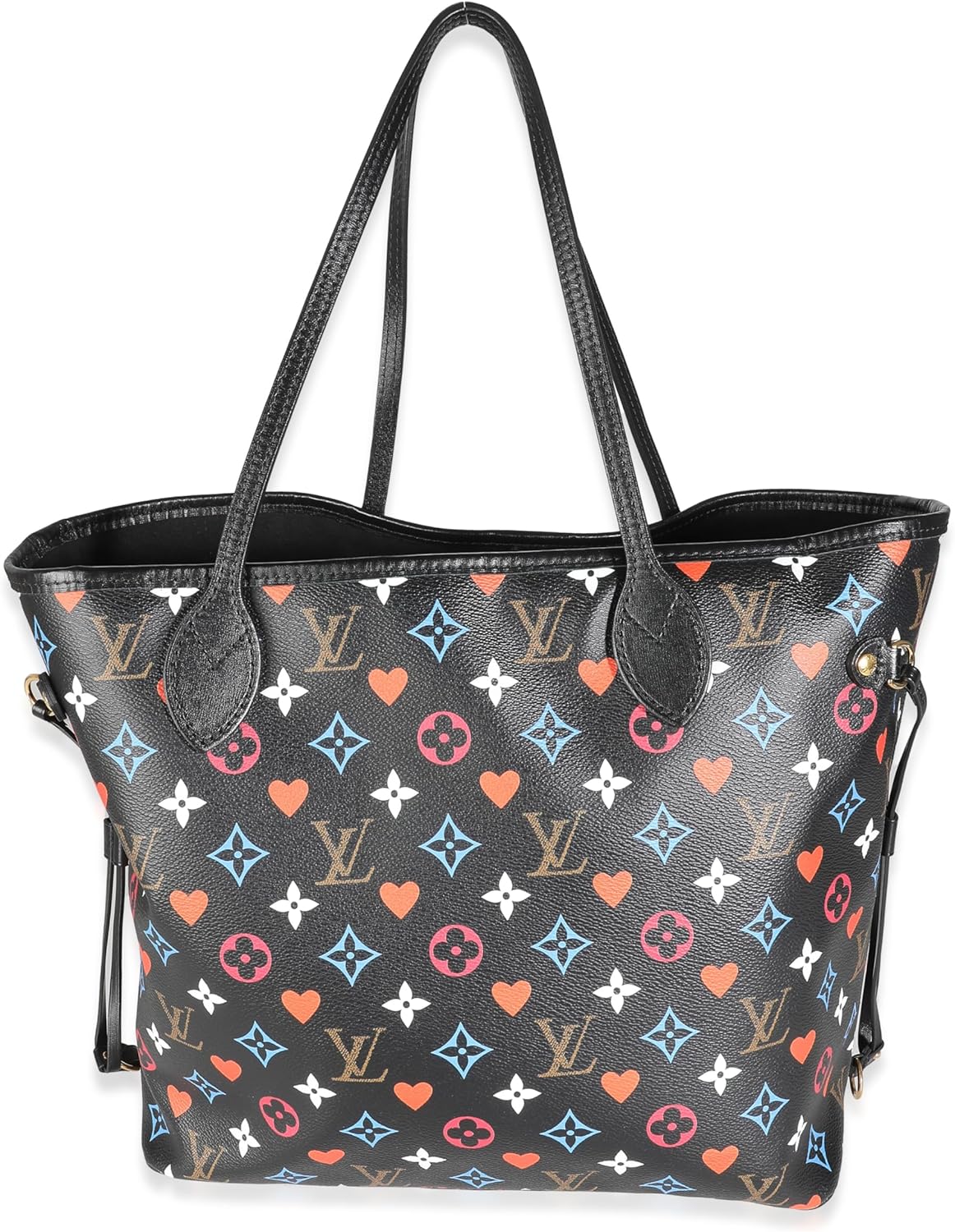 Louis Vuitton Pre-Loved Black Monogram Multicolor Canvas Game On Neverfull MM