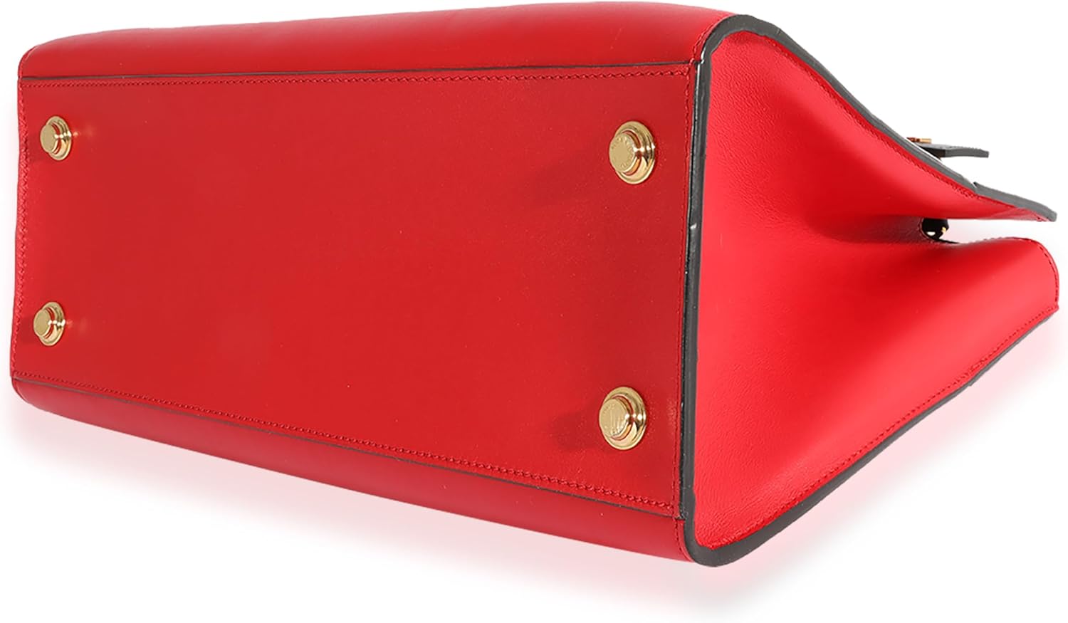 Louis Vuitton Pre-Loved Rouge & Black Calfskin City Steamer Handbag MM