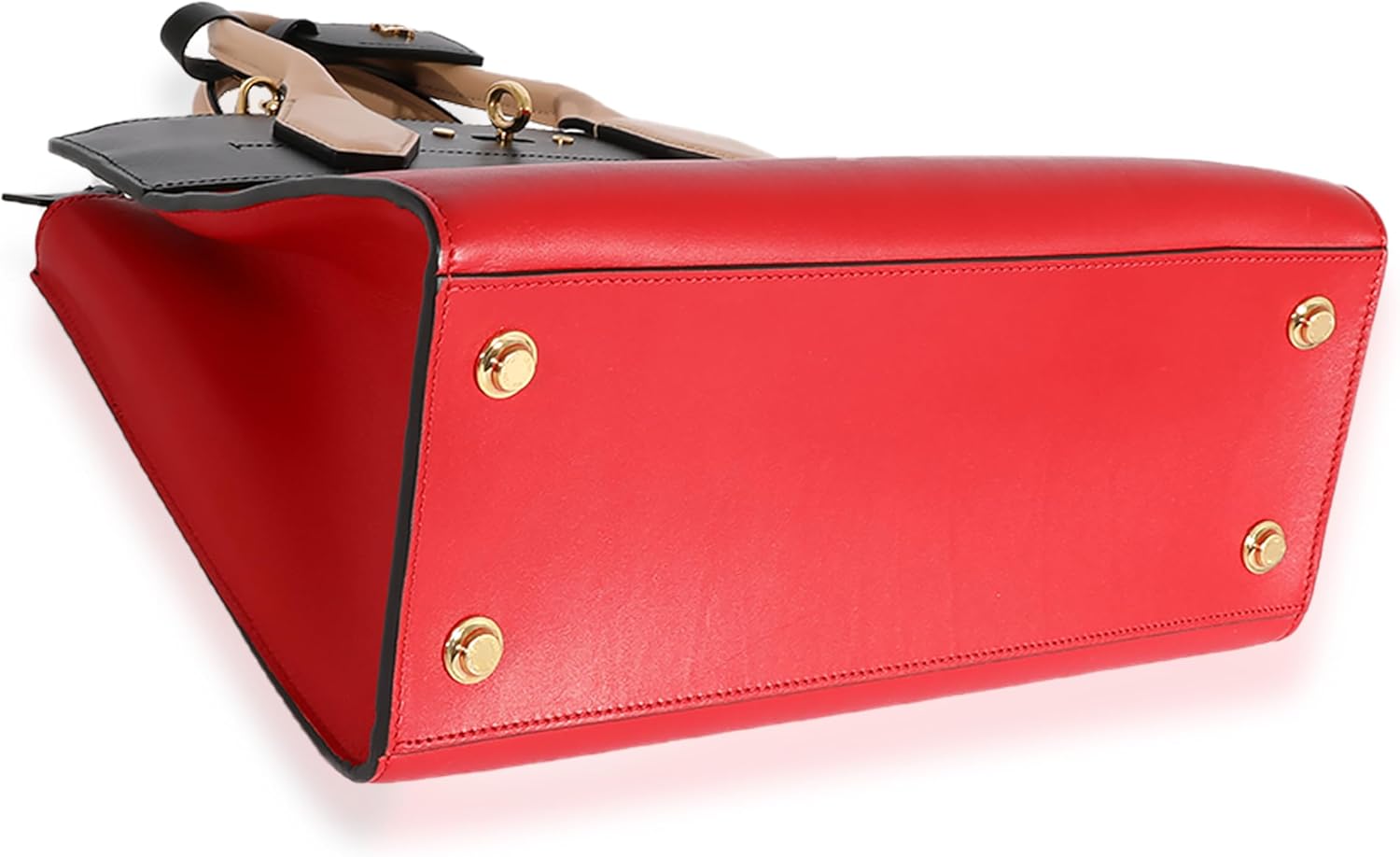 Louis Vuitton Pre-Loved Rouge & Black Calfskin City Steamer Handbag MM