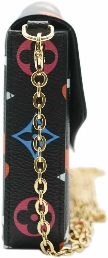 Louis Vuitton Pre-Loved Black Multicolor Monogram Canvas Game On Felicie Pochette