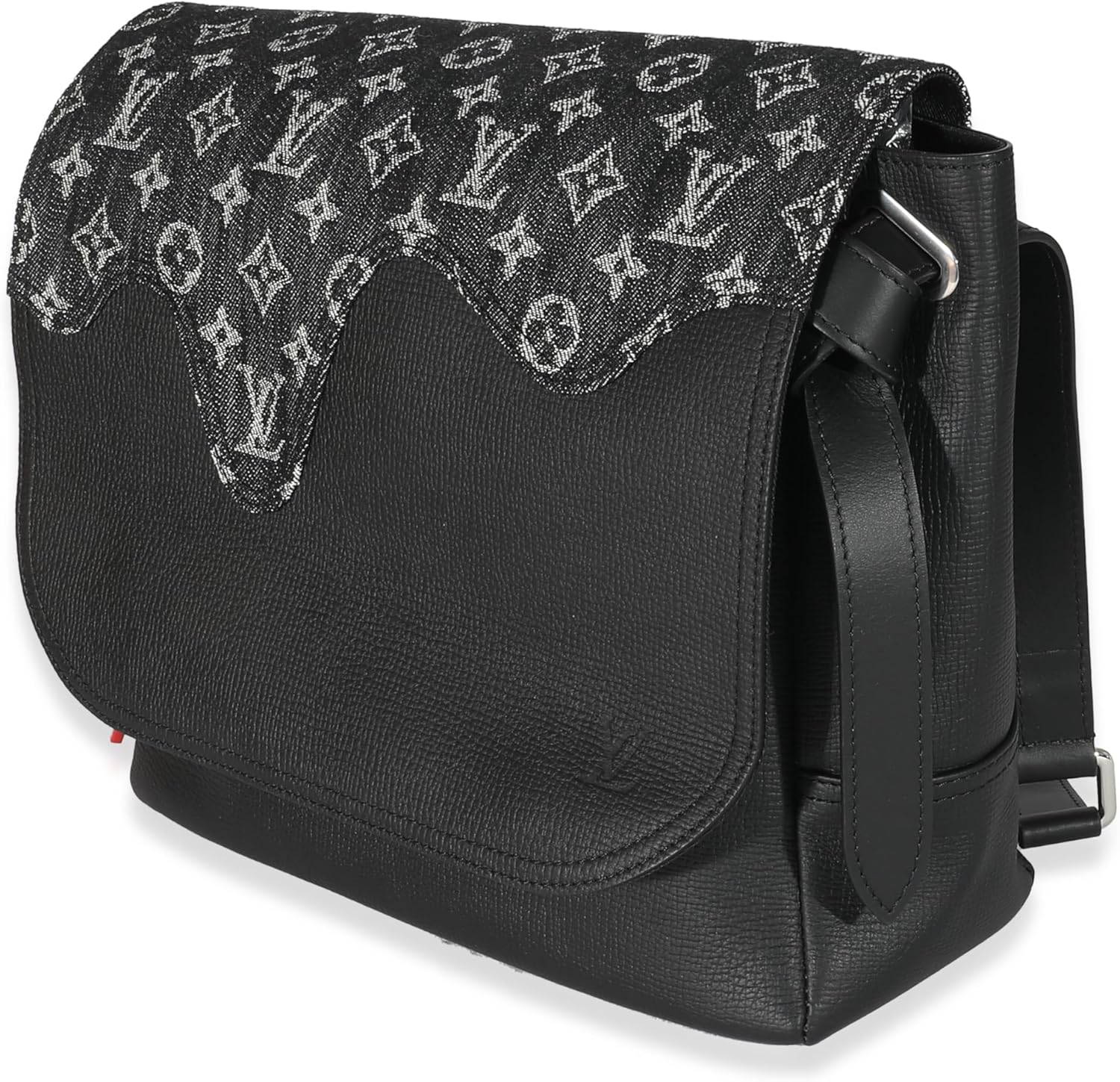 Louis Vuitton Pre-Loved x Nigo Black Monogram Denim Taurillon Besace Tokyo Messenger