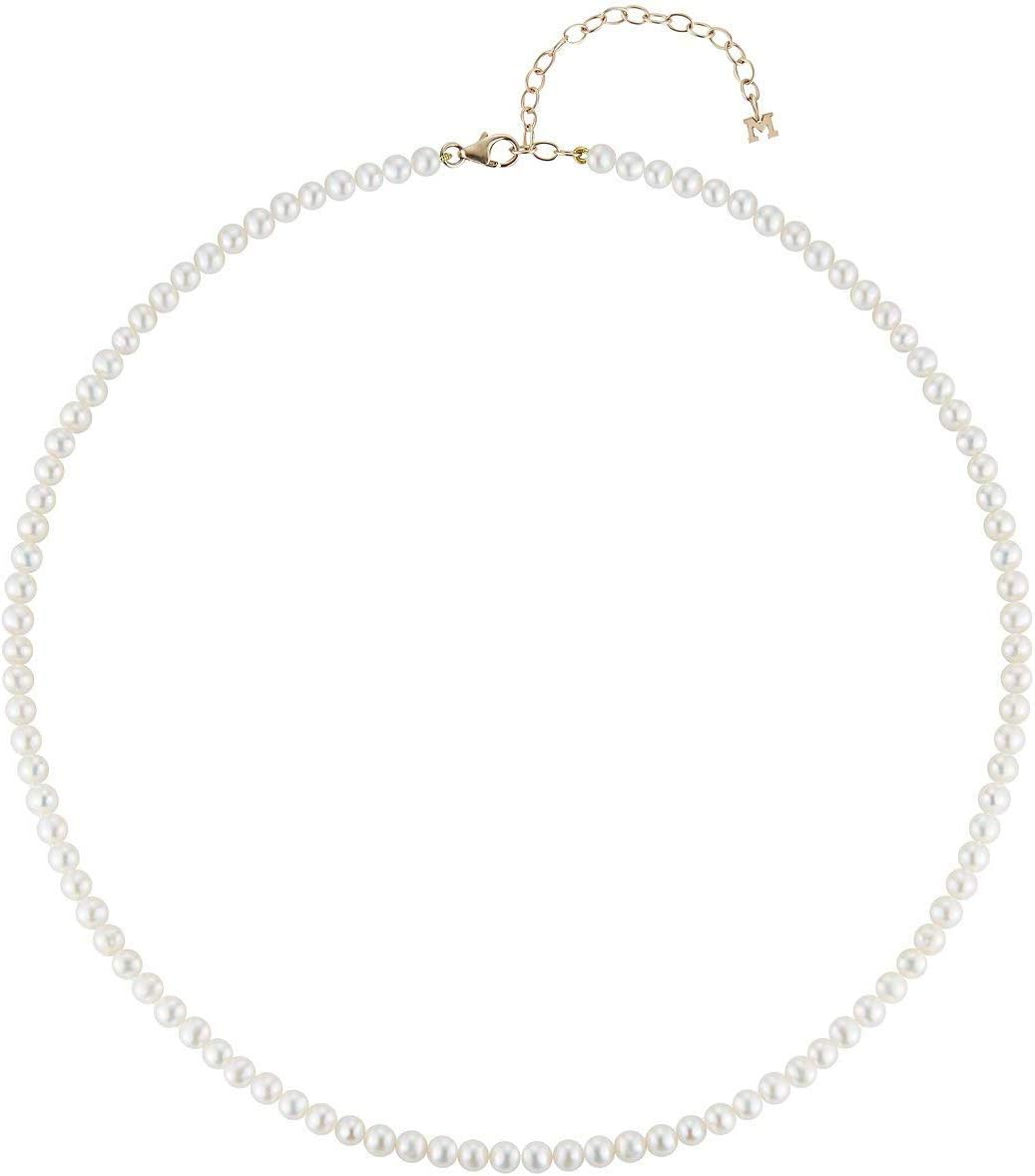 MATEO New York 4mm Pearl Beaded Choker
