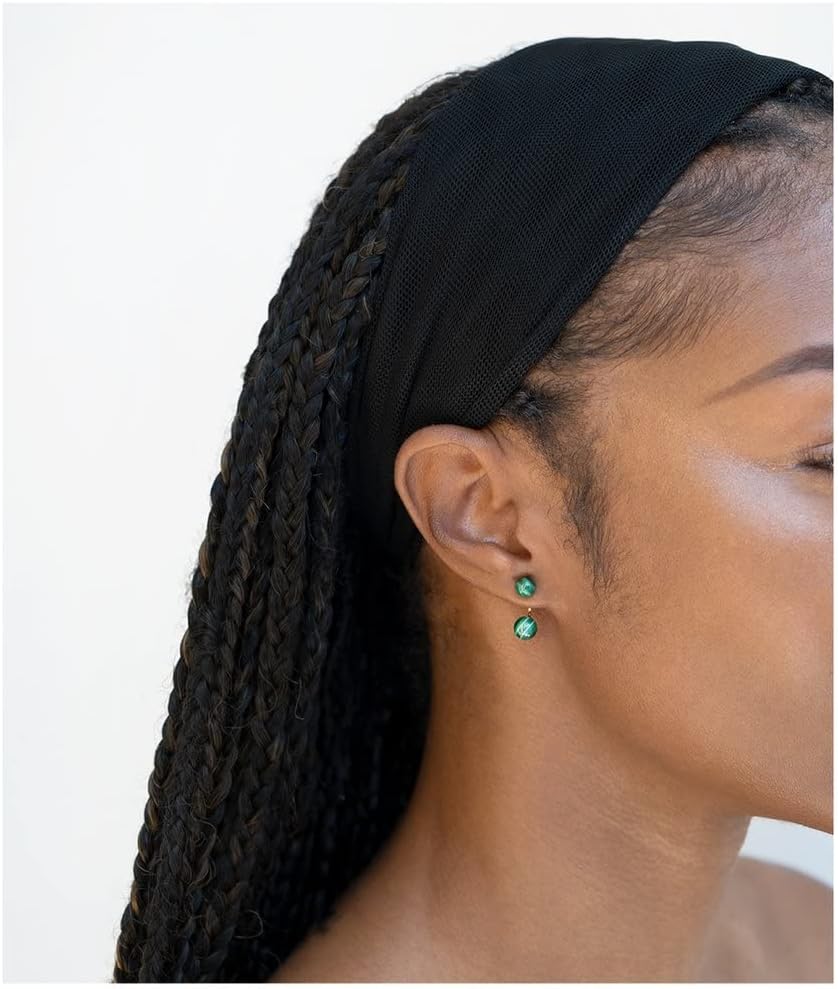 MATEO New York Malachite Stud With Ear Jacket