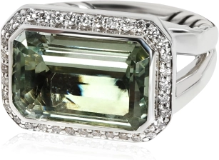 DAVID YURMAN Pre-Loved Novella Ring, 5.75, Sterling Silver
