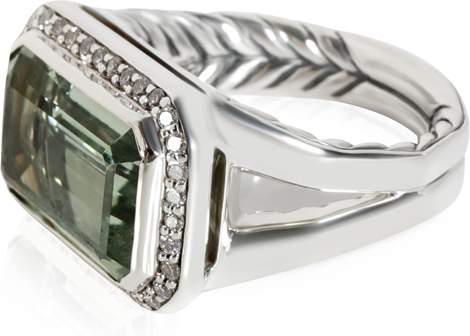 DAVID YURMAN Pre-Loved Novella Ring, 5.75, Sterling Silver
