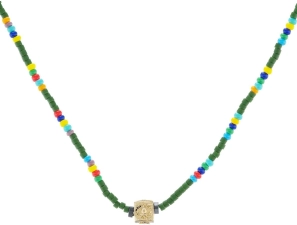 LUIS MORAIS Beaded Cube Necklace