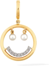 Annoushka Happy Face Charm, 18ct Yellow Gold
