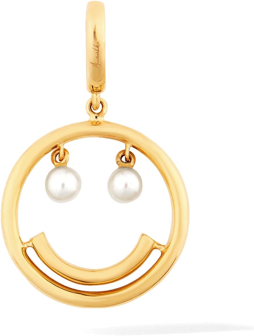 Annoushka Happy Face Charm, 18ct Yellow Gold