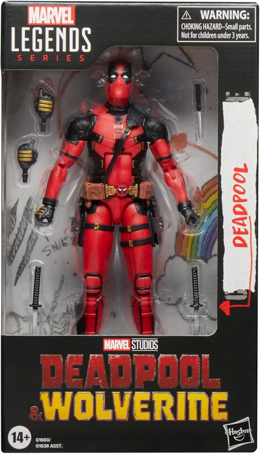 Hasbro Marvel Legends Series Deadpool Deadpool Wolverine Collectible 6 Inch Action Figure for Adults Ages 14 Up