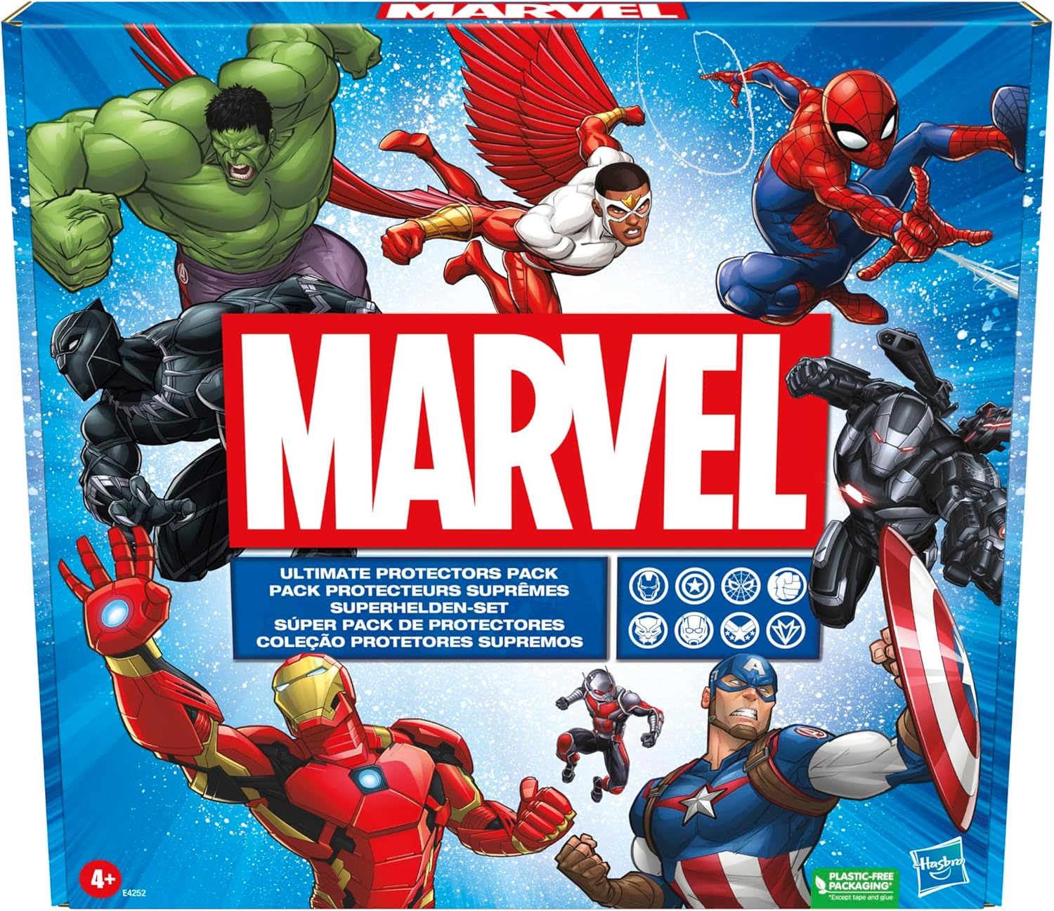 Marvel Avengers Ultimate Protectors Pack 6-Inch Scale 8 Action Figures with Accessories Super Hero Toys for Boys and Girls Ages 4 and Up
