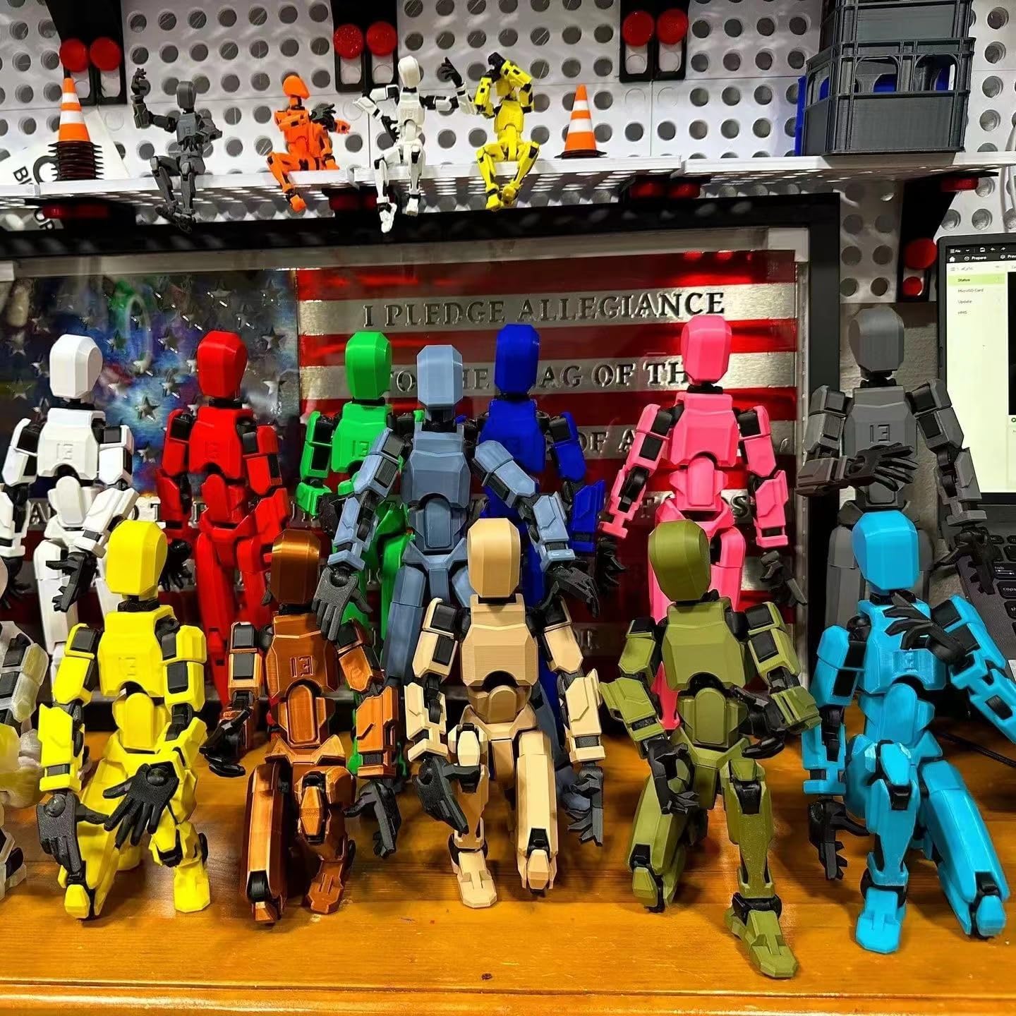 Titan 13 3D Printed Lucky Assembled Dummy Action Figure