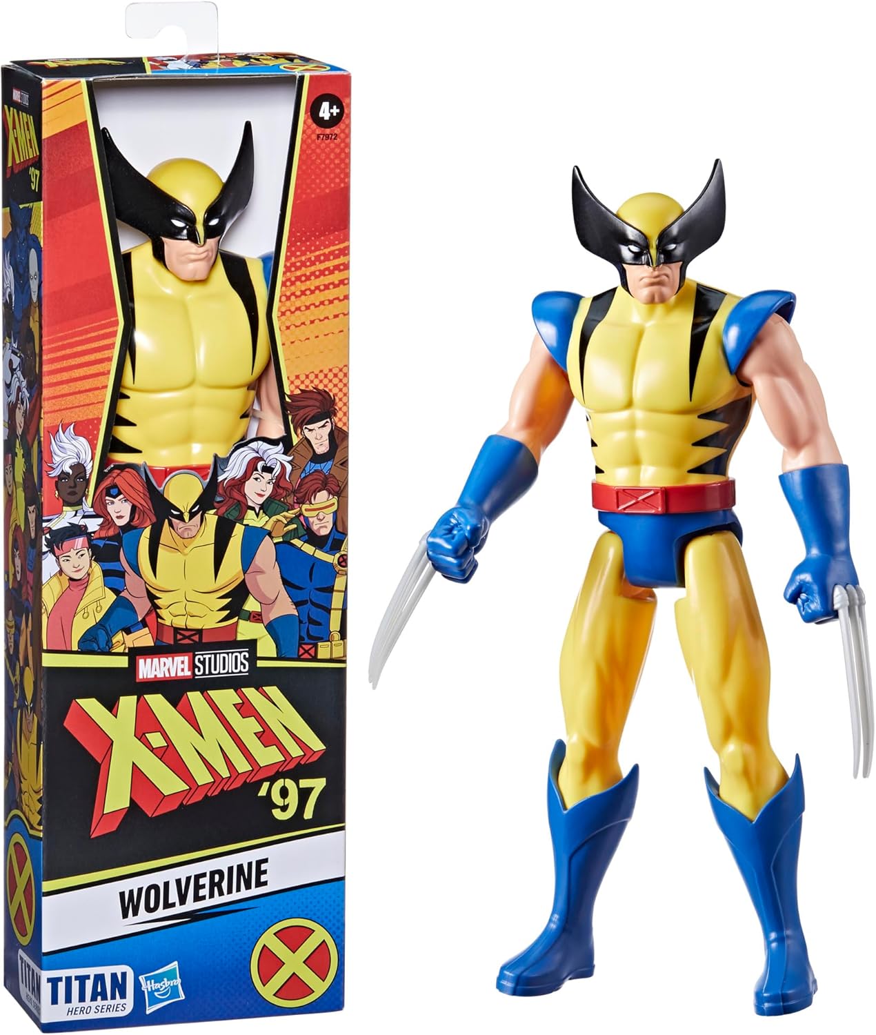 Marvel Titan Hero Series X-Men Wolverine 12-Inch Action Figure X-Men Super Hero Toys for Kids 4+