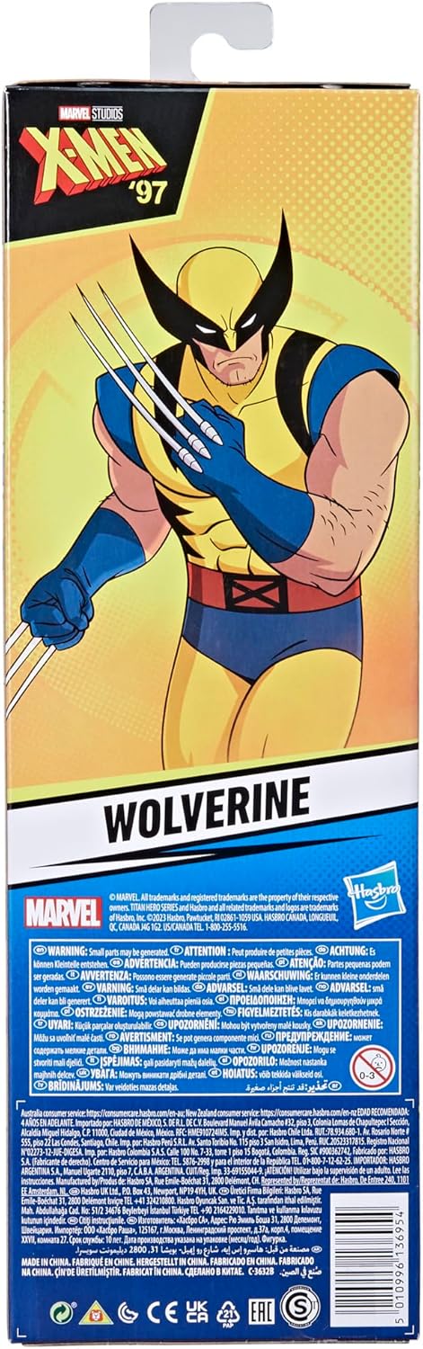 Marvel Titan Hero Series X-Men Wolverine 12-Inch Action Figure X-Men Super Hero Toys for Kids 4+