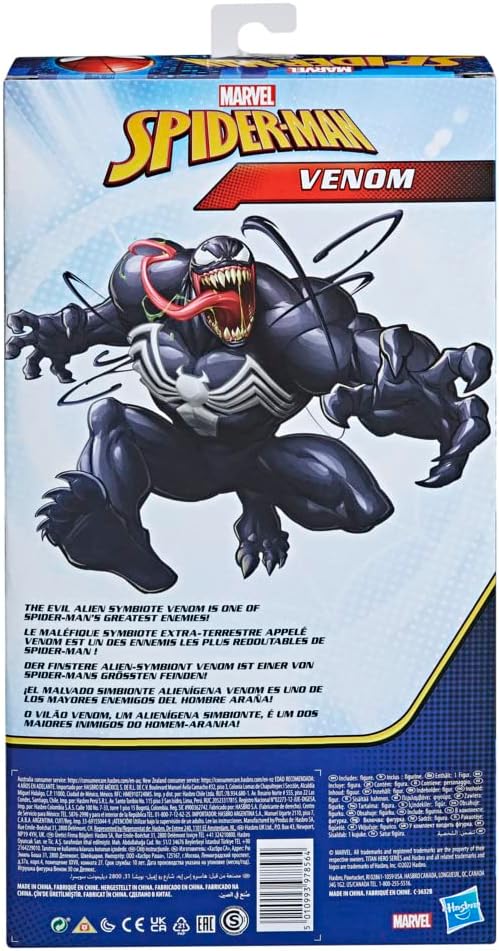 Marvel Titan Hero Series Deluxe Venom 12-Inch Scale Collectible Action Figure for Kids Ages 4 and Up