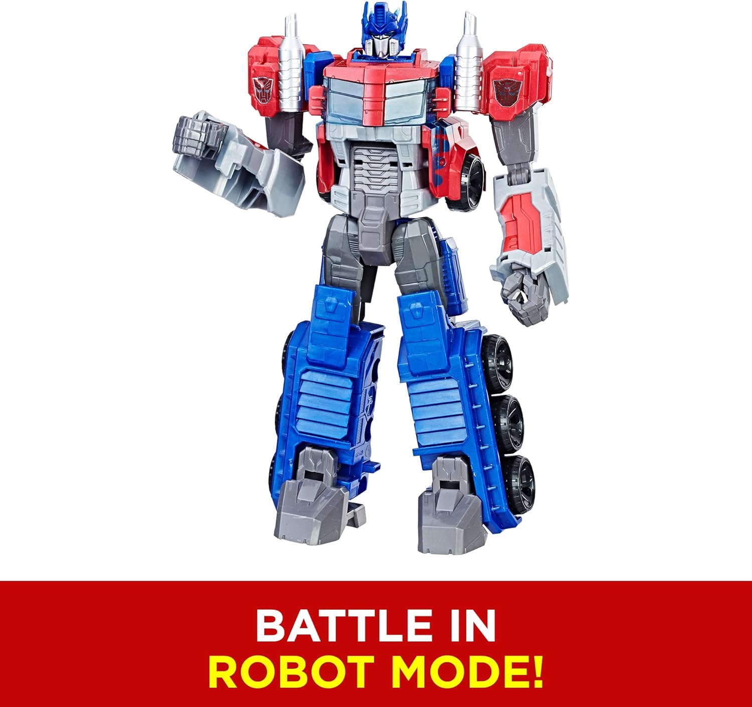 Transformers Heroic Optimus Prime Action Figure, Converts into Toy Truck, 11-inch, Toys for Kids 6+