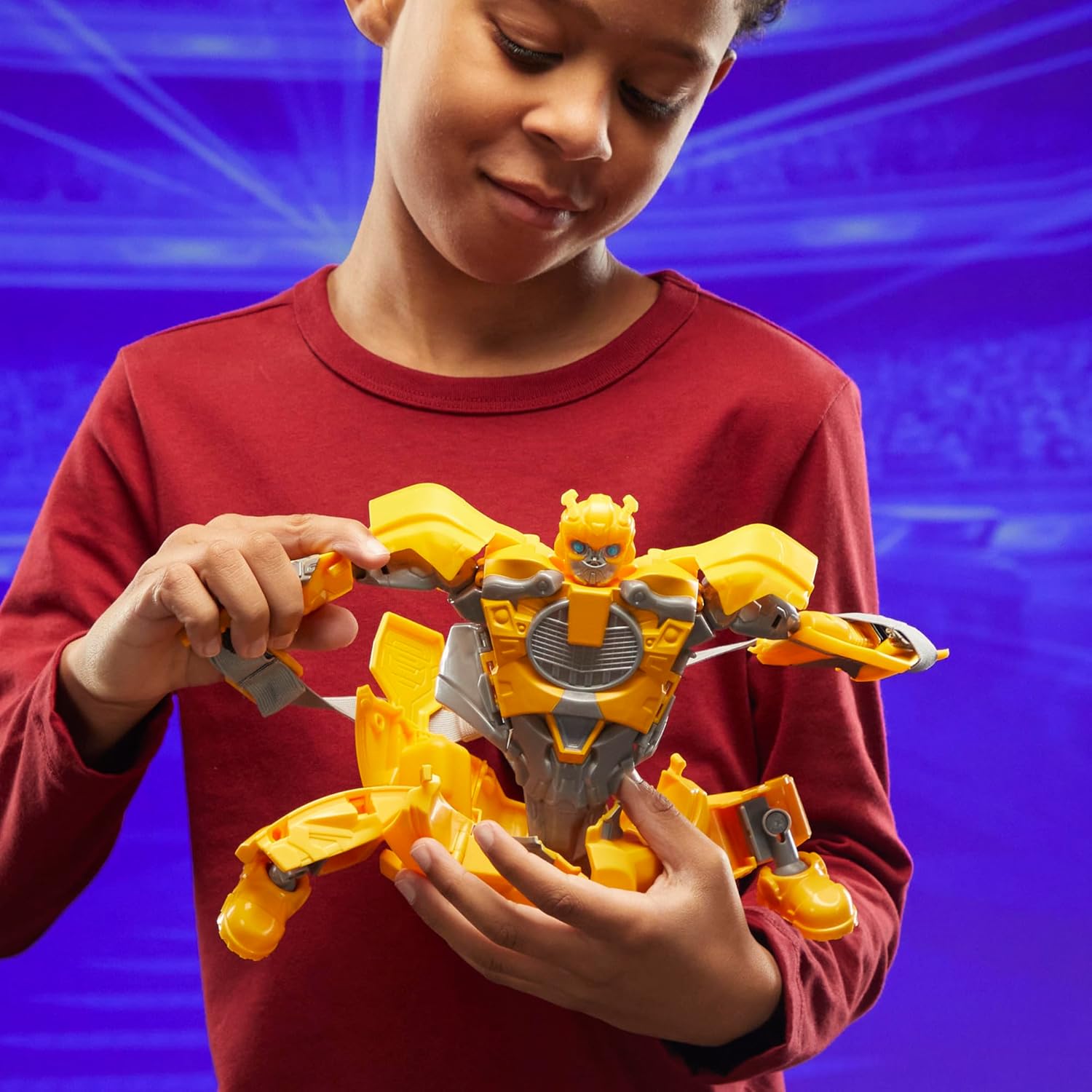 Transformers One 2 in 1 Bumblebee B-127 9.8 Inch Robot Action Figure Converts to Mask Interactive Toys for Boys and Girls Ages 6 and Up