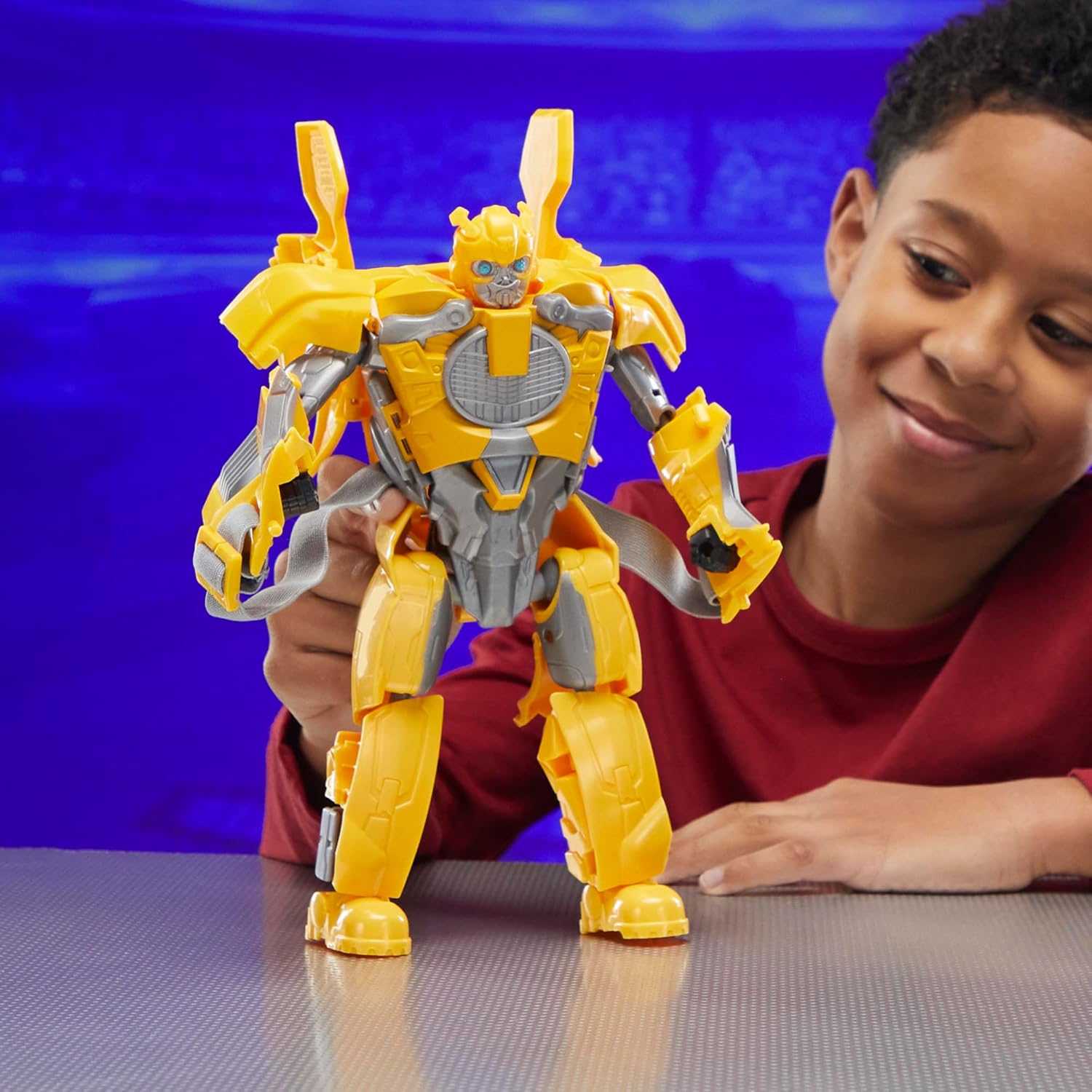 Transformers One 2 in 1 Bumblebee B-127 9.8 Inch Robot Action Figure Converts to Mask Interactive Toys for Boys and Girls Ages 6 and Up
