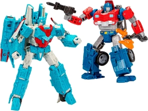 Transformers Legacy Evolution Voyager Shockwave & Deluxe Orion Pax Figures 2-Pack for Kids 8+