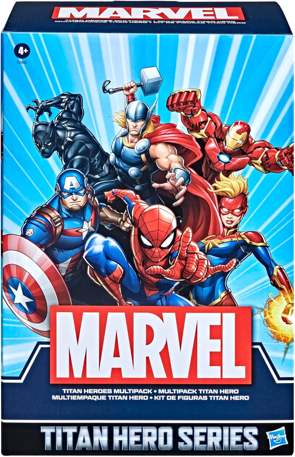 Marvel Titan Hero Series 6-Pack Action Figures 12-Inch Toys Marvel Comics Kids 4+