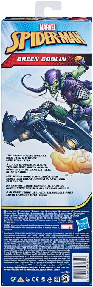 Marvel Titan Hero Series Green Goblin 12-Inch Collectible Action Figure Kids Ages 4 Up