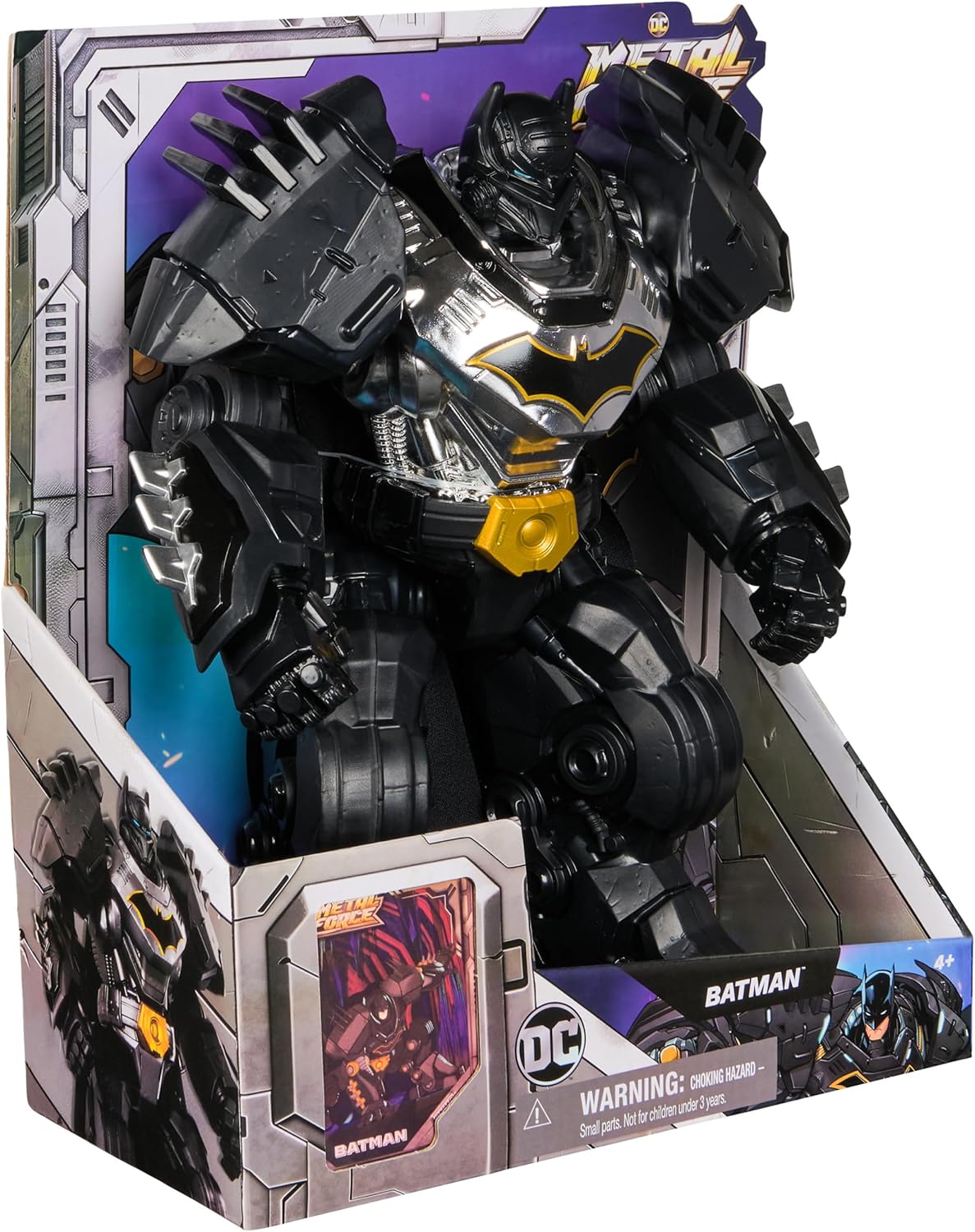 Metal Force Batman 12-Inch Action Figure Super Hero Toy for Kids 4+ Years
