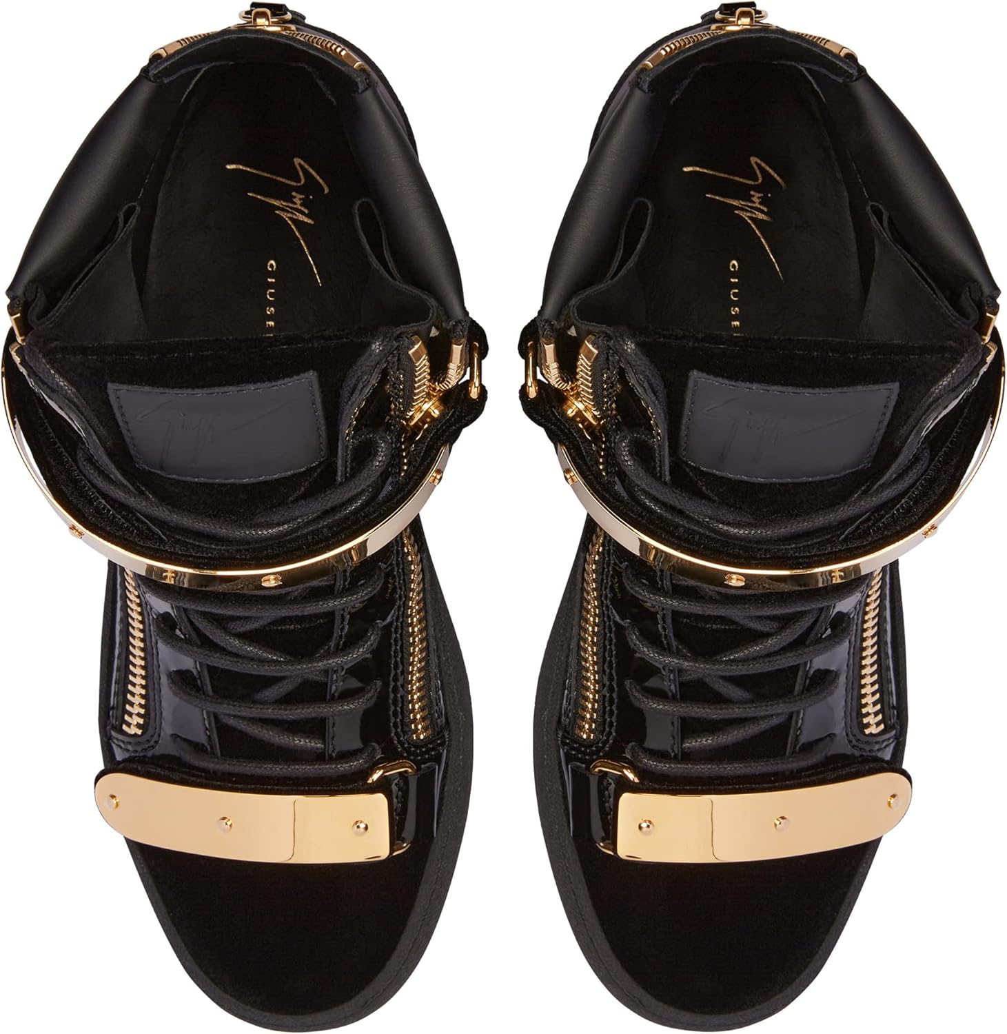 Giuseppe Zanotti 9 Black Women's High-Top Sneakers
