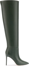 Green Larroudé 8.5 Leather Pointed Toe Pumps - Women's Shoes