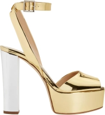 Giuseppe Zanotti 10 Gold High-Top Sneakers
