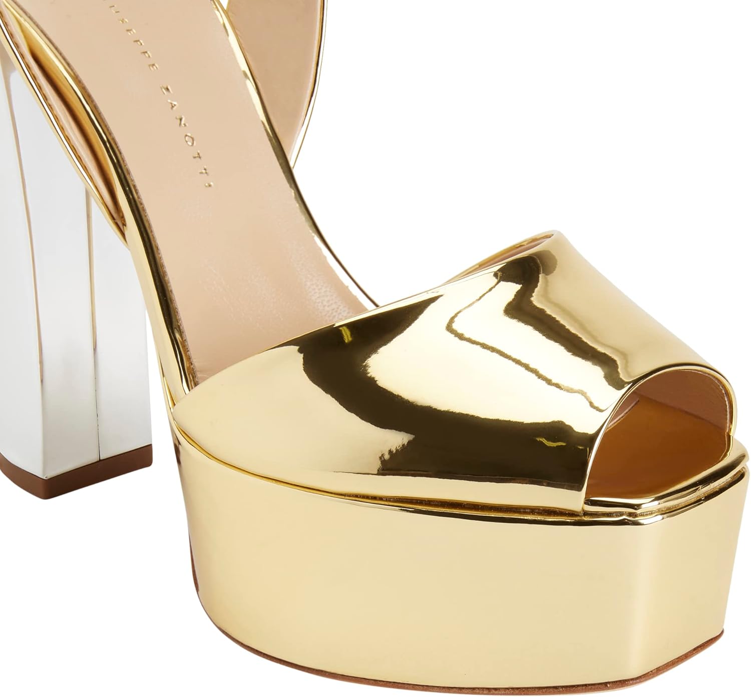 Giuseppe Zanotti 10 Gold High-Top Sneakers